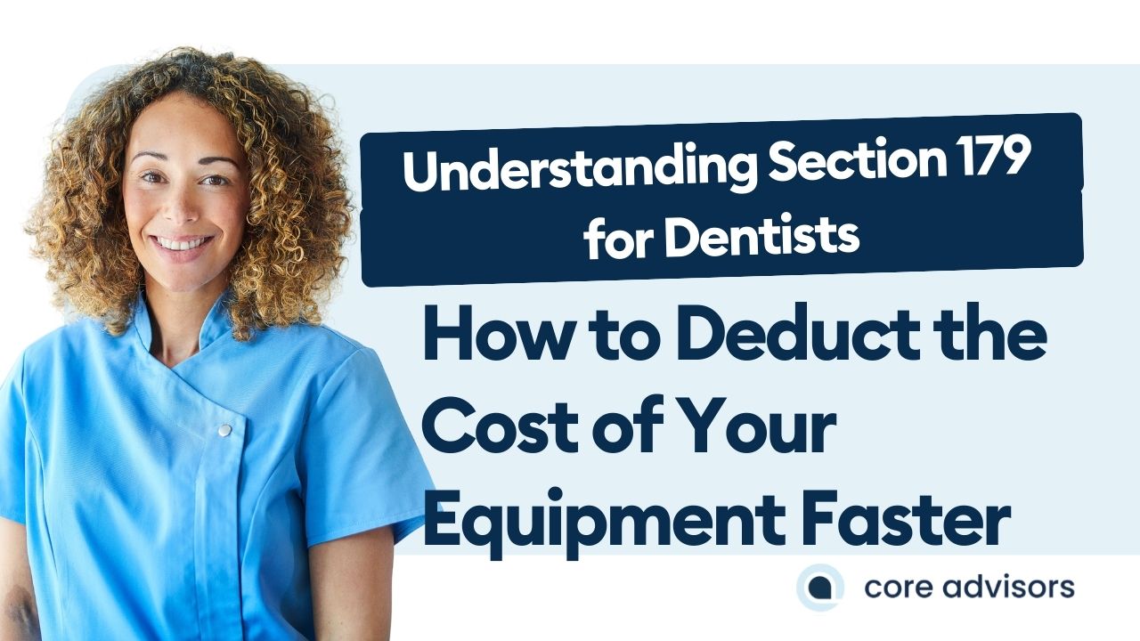 deduct cost of equipment for dentists