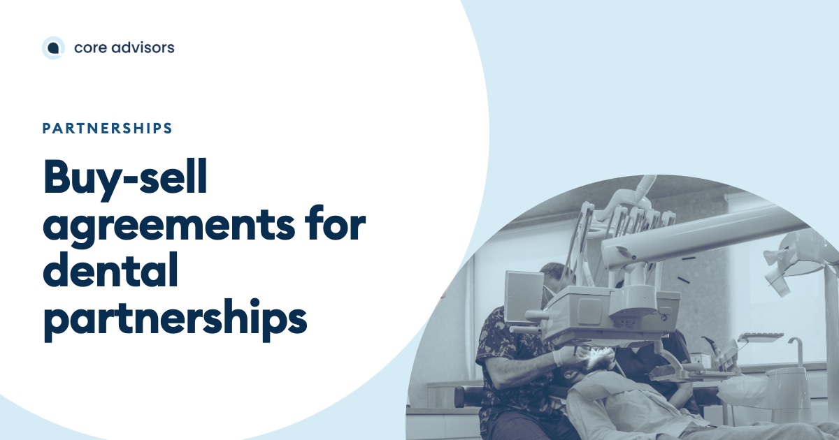 buy sell agreements dental partnerships